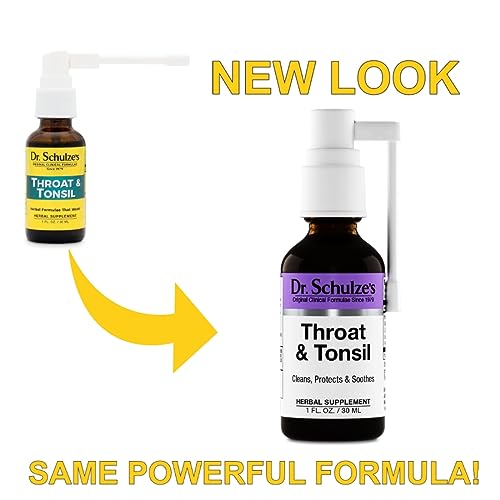 Dr. Schulze's Throat & Tonsil | Cool, Soothe & Protect | Herbal Supplement | Vegan & Koshe Dr. Schulze's uk supplements