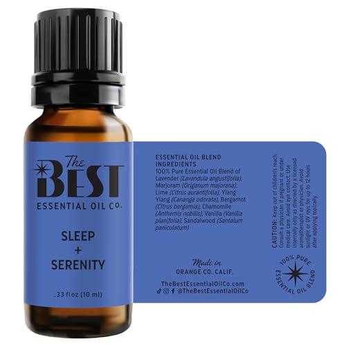 The Best Sleep + Serenity Essential Oil Blend- Premium Grade- 100% Pure & Natural for Aromatherapy The Best Essential Oil Co uk supplements
