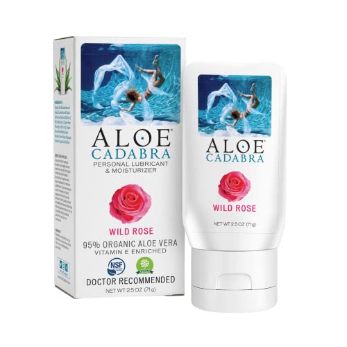 Aloe Cadabra Natural Organic Personal Lubricant and Vaginal Moisturizer, Wild Rose, 2.5 Ounce Aloe Cadabra uk supplements