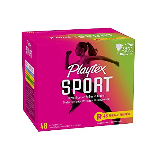 Playtex Sport Tampons, Regular Absorbency, Fragrance-Free - 48ct (Packaging May Vary) PLAYTEX uk supplements