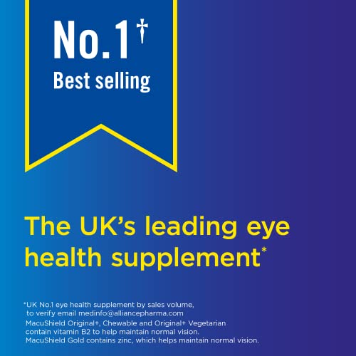 MacuShield Original Plus Capsules - 90 Day Pack, Eye Health Food Supplement containing Macushield uk supplements