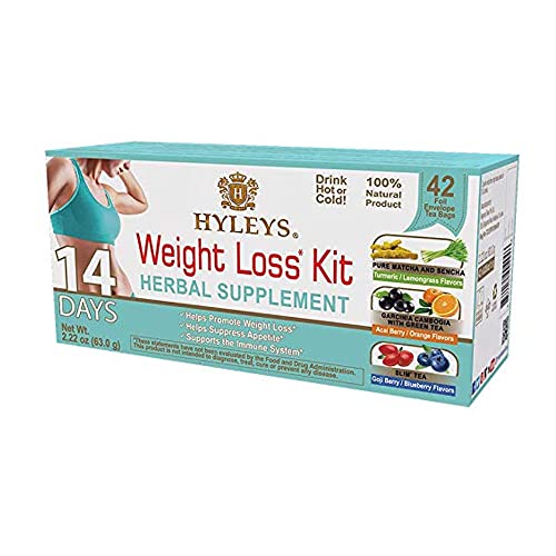 HYLEYS Tea for Cleanse and Weight Loss - New 14 Day Weight Loss Kit - 42 Tea Bags HYLEYS uk supplements