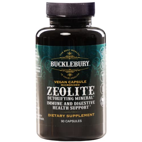BUCKLEBURY Zeolite Micronized Smart Mineral Capsules - Supports Detox, Immune BUCKLEBURY uk supplements