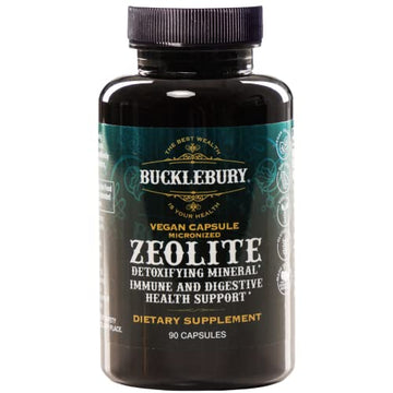 BUCKLEBURY Zeolite Micronized Smart Mineral Capsules - Supports Detox, Immune BUCKLEBURY uk supplements