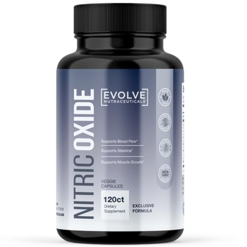 Evolve Nutraceuticals Nitric Oxide Booster 5X Strength, 120ct, Stamina & Endurance Evolve Nutraceuticals uk supplements