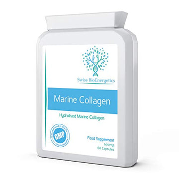 Marine Collagen 600mg 60 Capsules - Highly Bioavailable Naticol® Type 1 swiss bioenergetics uk supplements
