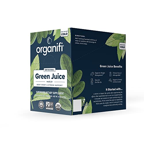 Organifi: GO Packs - Green Juice - Organic Superfood Supplement Powder - 30 Count Organifi uk supplements