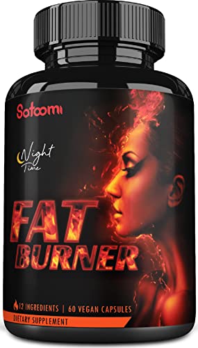 12in1 Night Time Fat Burner for Women - VitaminD.3, Garcinia Cambogia, White Kidney Bean Satoomi uk supplements