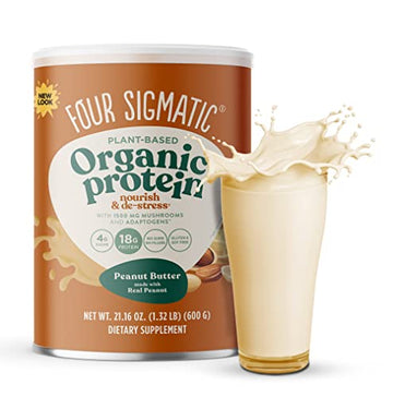 Four Sigmatic Organic Plant-Based Protein Powder Peanut Butter Protein with Lion’s Mane Four Sigmatic uk supplements