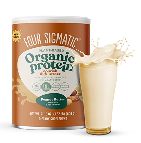 Four Sigmatic Organic Plant-Based Protein Powder Peanut Butter Protein with Lion’s Mane Four Sigmatic uk supplements