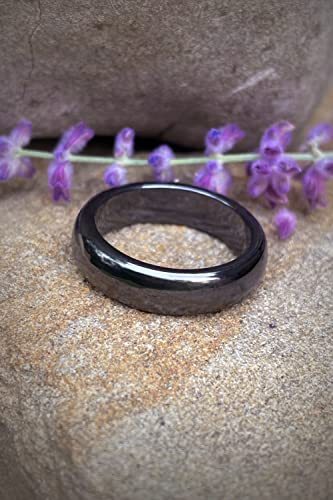 Genuine Magnetic Hematite Rings, 3 Rings in Each Order, Black Hematite Ring LUXSTRA uk supplements