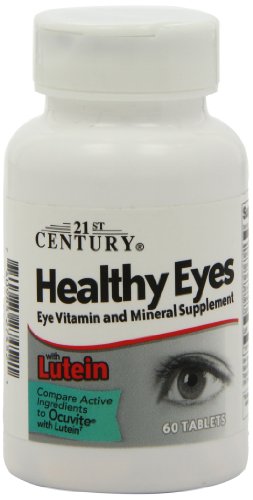 21st Century Healthy Eyes with Lutein Tablets, 60 Count, White (27452) 21st Century uk supplements