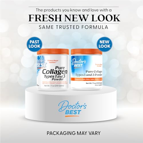 Doctor's Best Pure Collagen Types 1 & 3, Promotes Healthy Skin Hair & Nails – Bone & Joint Support, 7.1 Ounce (Pack of 1) Doctor's BEST uk supplements