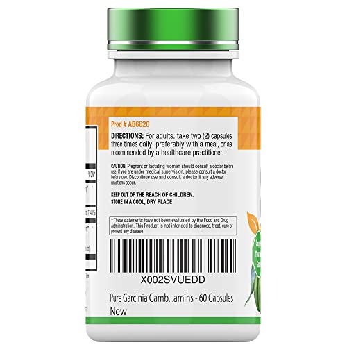 tnvitamins Garcinia Cambogia Extract Capsules (1000 MG x 60 Pills) with HCA & Chromium tnvitamins uk supplements
