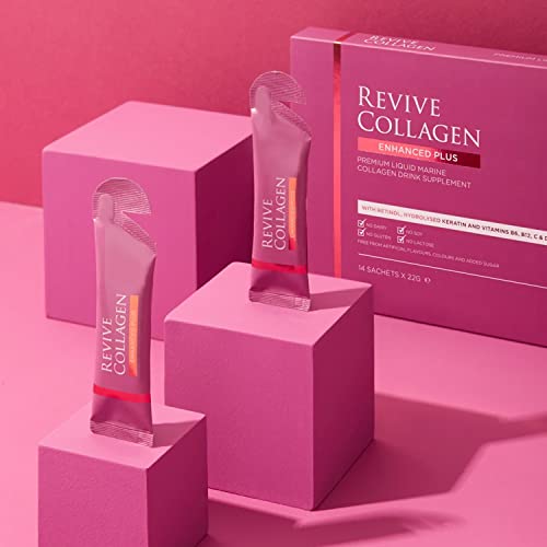 Revive Collagen Enhanced Plus 10,000mg Hydrolysed Marine Collagen Drink with Added Vitamin A & C Revive Collagen uk supplements