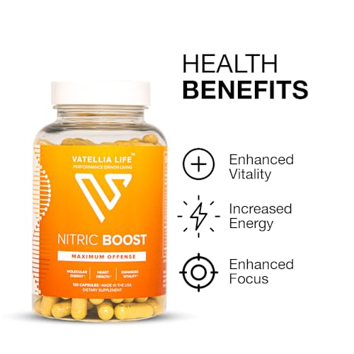 Vatellia Life Nitric Boost - Nitric Oxide for Blood Pressure Support, Natural Circulation Vatellia Life uk supplements