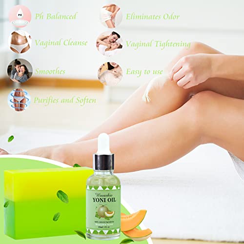 Yoni Soap Bars Yoni Wash & Yoni Oil Set Of 4, 2 * 5.29oz Handmade Vaginal Soap Feminine Wash Wovarkie uk supplements