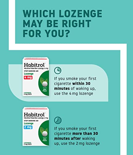 Habitrol Nicotine Lozenges 4 mg Mint Flavor - 72 Count – Stop Smoking Aid Habitrol uk supplements