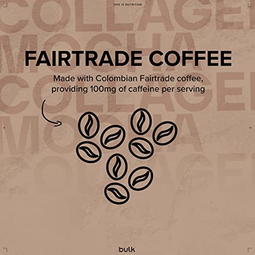 Bulk Collagen Coffee, High Protein, Black, 500 g Bulk uk supplements