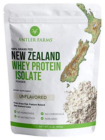 Antler Farms - 100% Grass Fed New Zealand Whey Protein Isolate, Unflavored, 30 Servings Antler Farms uk supplements
