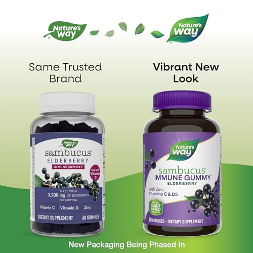Nature's Way Sambucus Elderberry Immune Gummies, Daily Immune Support Nature's Way uk supplements
