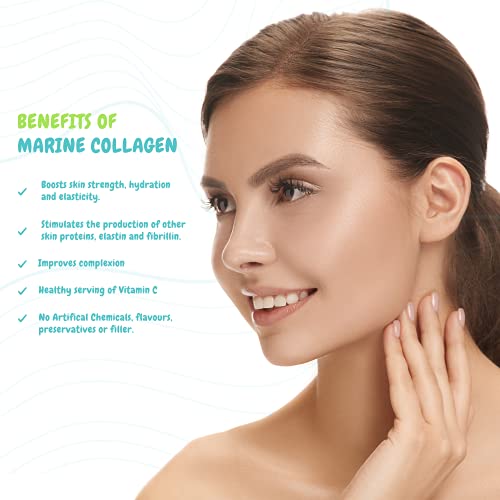 Marine Collagen Liquid | 25 x 10ml Servings | Liquid Collagen Drink for Women and Men | Pure Marine Collagen for Strong Bones & Joints Nutration uk supplements
