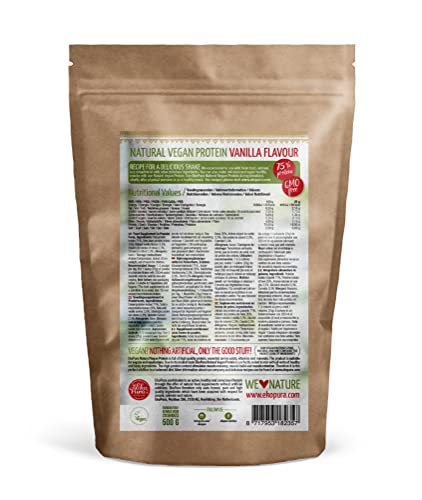 Ekopura Natural Vegan Protein – Vanilla - 500g | 75% Protein | Free from Allergens Ekopura uk supplements