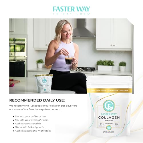 FASTer Way to Fat Loss, Unflavored, 360g Grass-Fed Beef Collagen Peptides for Skin FASTer Way to Fat Loss uk supplements