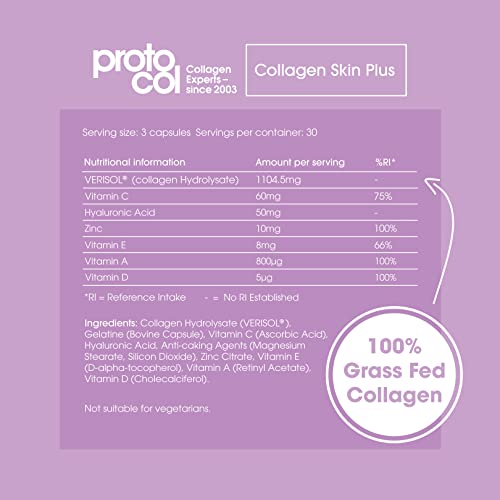 Proto-Col Collagen and Hyaluronic Acid Strong Supplement with Vitamin A, C and D Proto-Col uk supplements