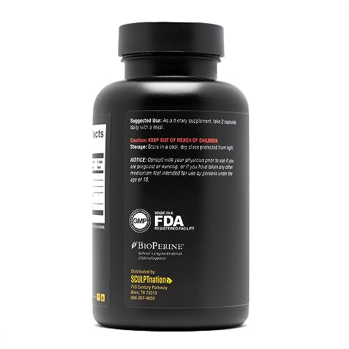 Sculpt Nation Powerful Turmeric Supplement - Turmeric Curcumin with Black Sculpt Nation uk supplements