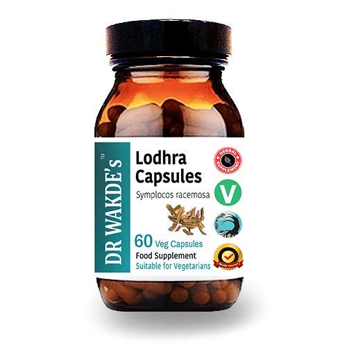 DR WAKDE's Organic Lodhra Capsules (Symplocos racemosa) I 100% Natural Herbal Supplement I 60 Veggie Capsules DR WAKDE's uk supplements