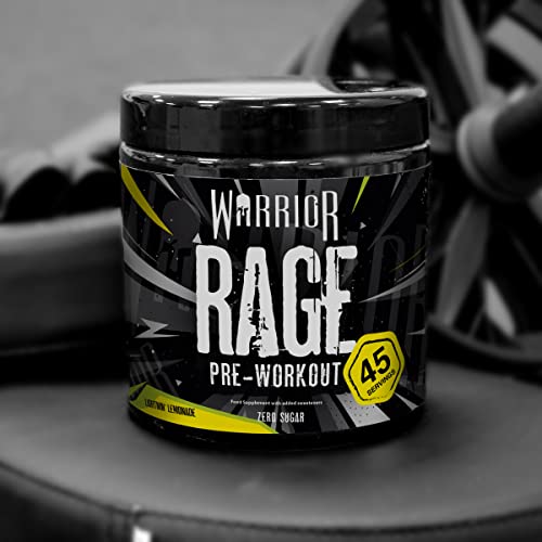 Warrior - RAGE Pre Workout Powder – Lightnin’ Lemonade 392g, WA-RG-045-01 Warrior uk supplements