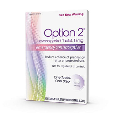 Option 2, Compare to Plan B | Emergency Contraceptive | Morning After Pill, 1 Tablet Option 2 uk supplements