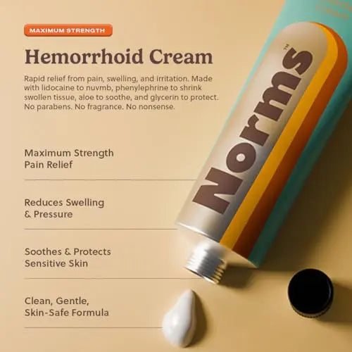 Norms The Full Hemorrhoid Treatment Bundle Medicated Wipes, Touch-Free Spray, and 5% Lidocaine Cream to Relieve Painful Itching, Burning & Swelling – Complete Hemorrhoid Care System Norms uk supplements