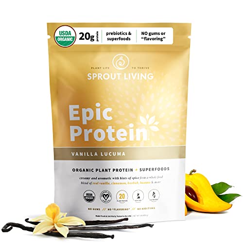Sprout Living Epic Protein Vanilla Lucuma, 454 g Sprout Living uk supplements