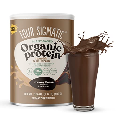 Four Sigmatic Organic Plant-Based Protein Powder Creamy Cacao Protein with Lion’s Mane Four Sigmatic uk supplements