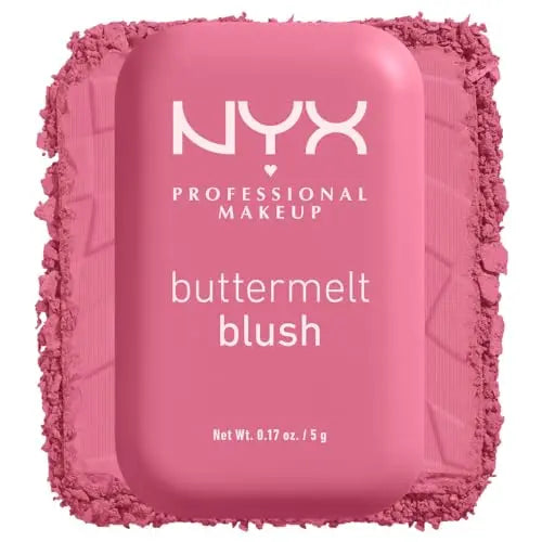 NYX PROFESSIONAL MAKEUP Buttermelt Powder Blush, Fade and Transfer-Resistant Blush, Up to 12HR Make Up Wear, Vegan Formula - For The Butta NYX PROFESSIONAL MAKEUP uk supplements