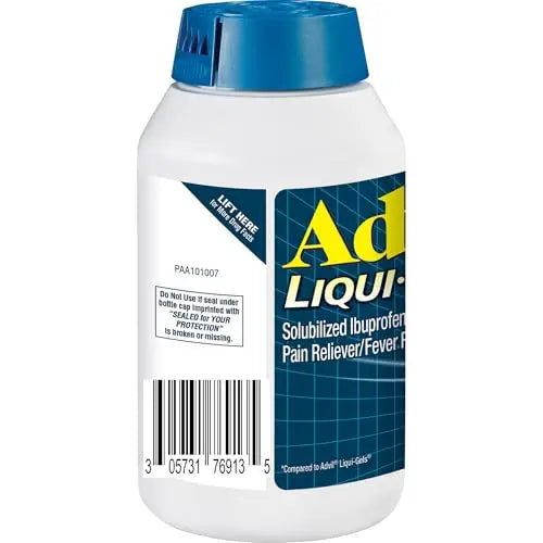 Advil Liqui-Gels minis Pain Reliever and Fever Reducer, Pain Medicine for Adults with Ibuprofen 200mg for Pain Relief - 200 Liquid Filled Capsules Advil uk supplements