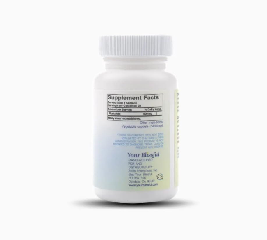 V Blissful - Boric Acid Suppositories Helps with Yeast Infections - Effective Feminine Care with Boric Acid, Perfect V Blissful uk supplements