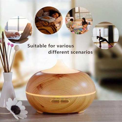 Essential Oil Diffuser, Aromatherapy humidifier, ultrasonic Cold Mist humidifier, 4 Timing Settings TinasChoice uk supplements