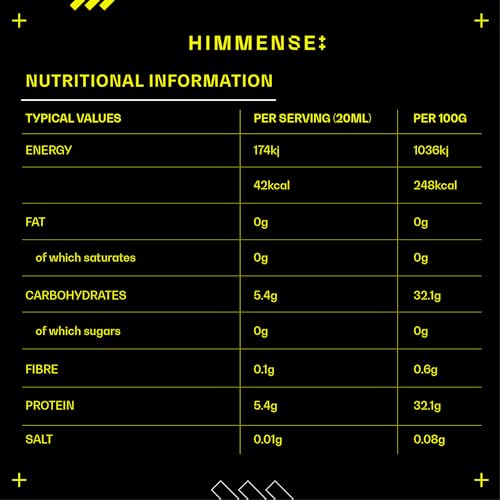 Hydrolysed Marine Liquid Collagen - 6000mg Type 1 Collagen Peptides enriched with 7 Vitamins Himmense uk supplements