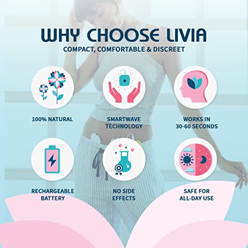 Livia Menstrual Pain Relief Device, Pink - The Off Switch for Period Pain - Portable Unit Livia uk supplements