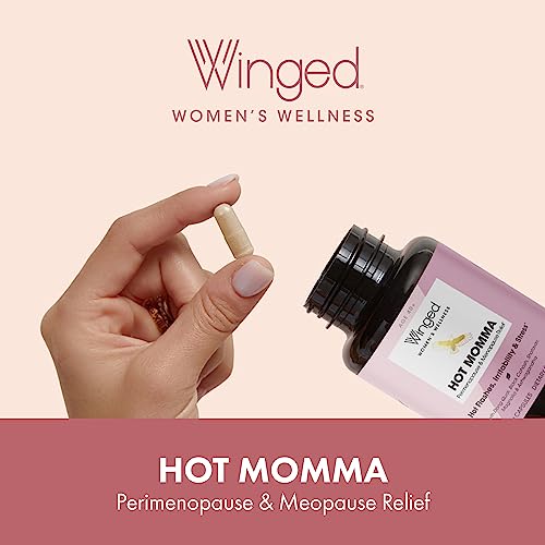 Winged Wellness Hot Momma, Perimenopause & Menopause Supplement - Vegan Menopause Winged Wellness uk supplements