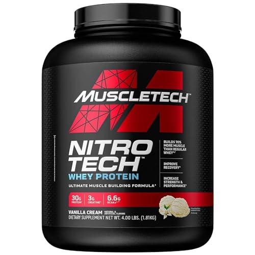 Whey Protein Powder, MuscleTech Nitro-Tech Whey Protein Isolate & Peptides, Protein MuscleTech uk supplements