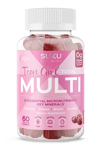 SUKU Vitamins Teen Girl Gummies – Sugar Free Vegetarian Gummy Vitamins Supplement SUKU Vitamins uk supplements