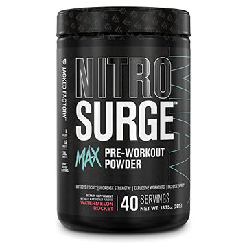 Jacked Factory Nitrosurge Max Nootropic Pre Workout Powder - Premium Pre Workout Jacked Factory uk supplements