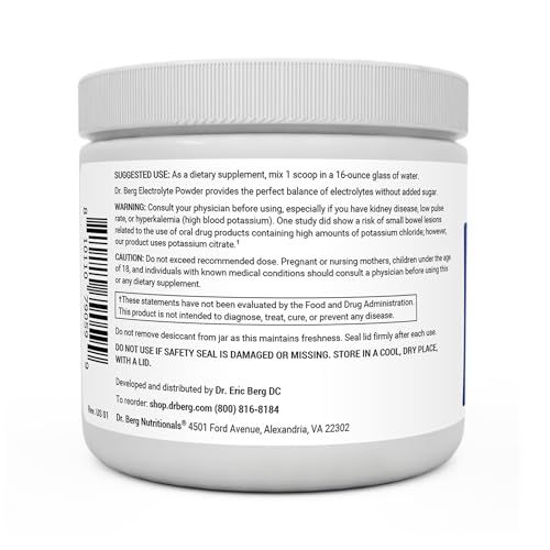 Dr. Berg Hydration Keto Electrolyte Powder - Enhanced w/ 1,000mg of Potassium Dr. Berg Nutritionals uk supplements