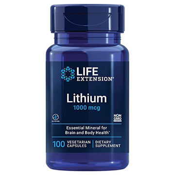 Life Extension Lithium 1000 mcg - for Brain Health, Anti-Aging & Longevity Life Extension uk supplements