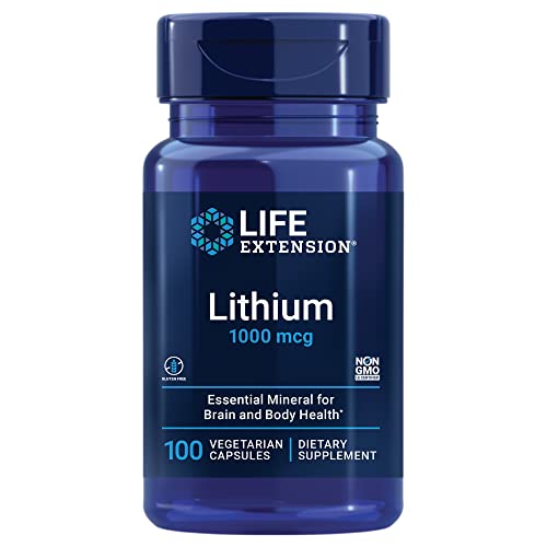Life Extension Lithium 1000 mcg - for Brain Health, Anti-Aging & Longevity Life Extension uk supplements