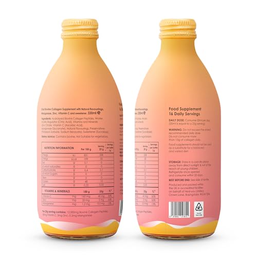 Collagen Supplements for Women, Highest-Dose 12000mg Liquid Collagen Peptides, Bovine Collagen Healu uk supplements